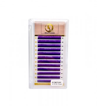 Purple Ellipse flat colorful eyelash extenison