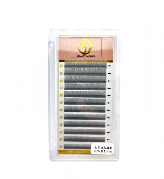 Light grey Ellipse flat colorful eyelash extenison