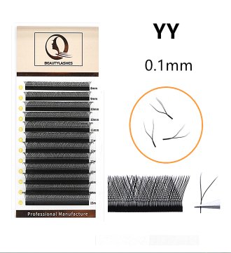 0.1 YY Shape Mink Soft Light Makeup Eyelash Extension