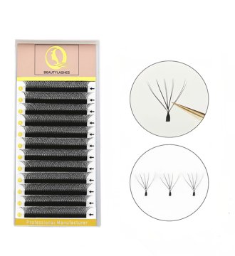 Qbeautylashes 10D W Lashes 0.07 Brazilian Volume Extension