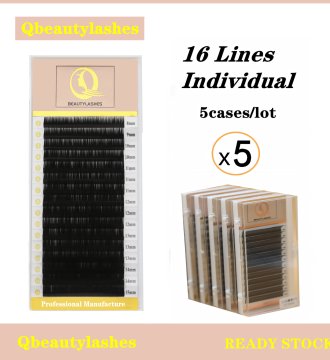 YY Shape 0.07 Natural Eyelash Extension Two Brazilian Tip Fan Eyelashes Comes with Black Eyelash Extensions