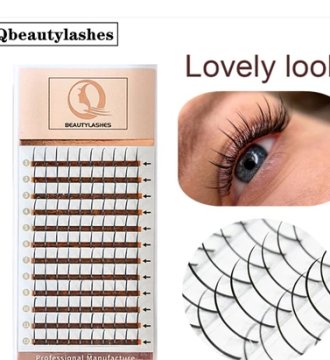 Qbeautylashes spike Lashes 0.3mm For Eyelash Extension Soft, Easy And Convenient